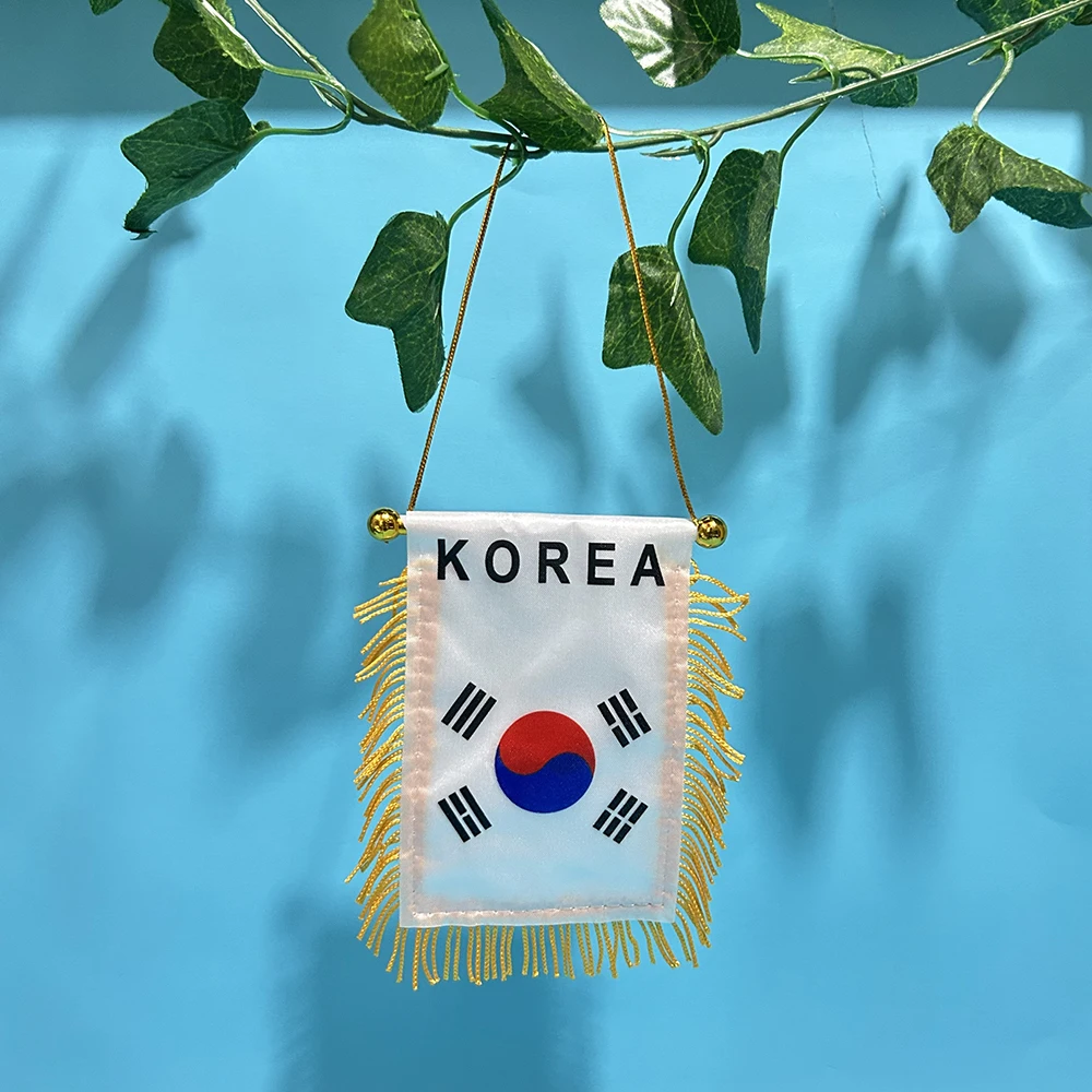 Bandera colgante Corea del Sur para coche, poliéster - imagen 2