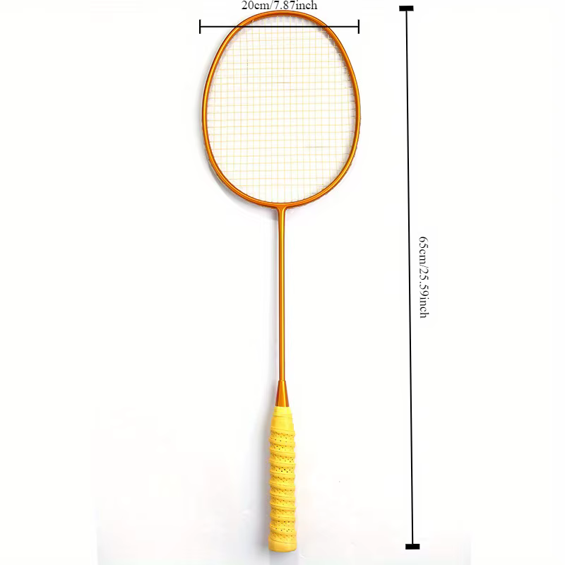 Raqueta bádminton fibra de carbono ligera con protector adhesivo - imagen 2