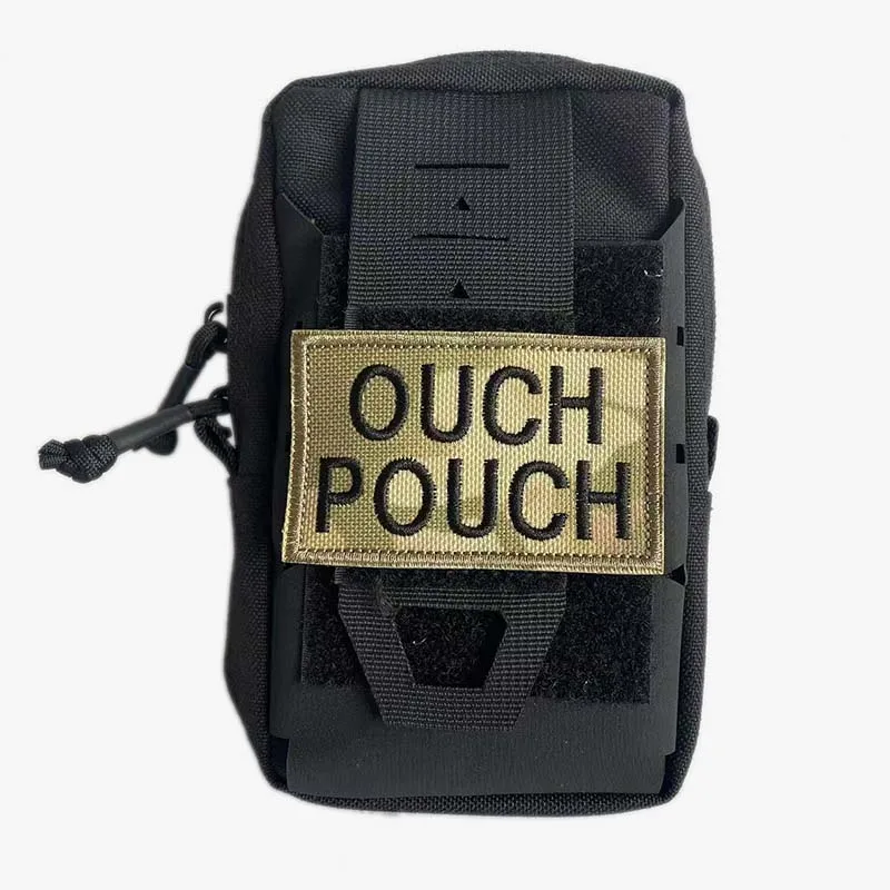 Ouch Parche bordado táctico con gancho y bucle, insignia divertida - imagen 5