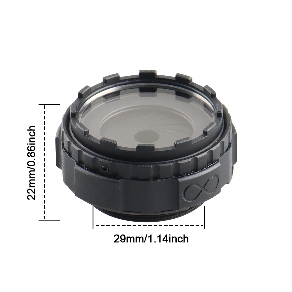 Adaptador NVG de aluminio con cubierta protectora de lente - imagen 2