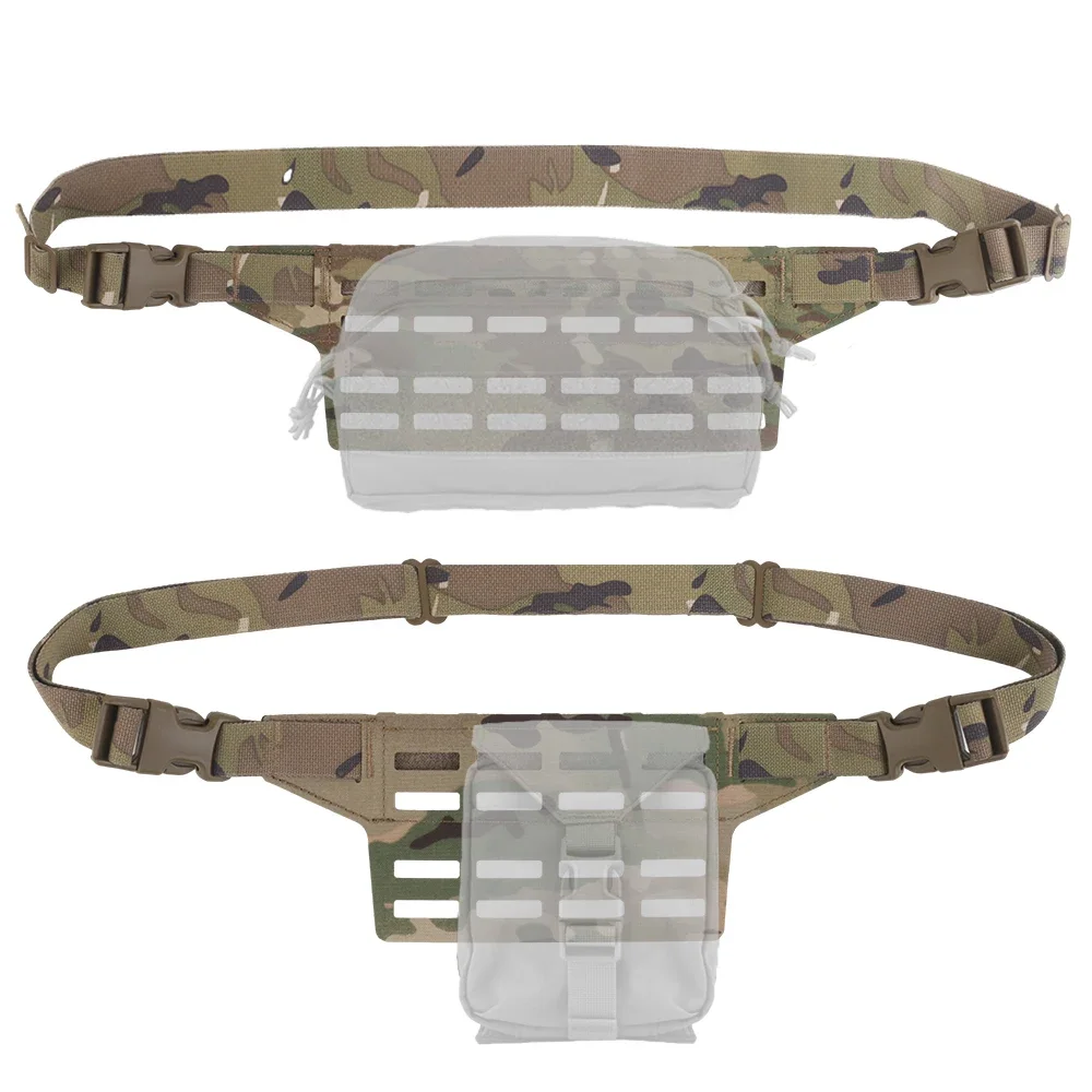 Panel adaptador subcarga SLAP MOLLE ancho con ranuras riñonera táctica - imagen 5