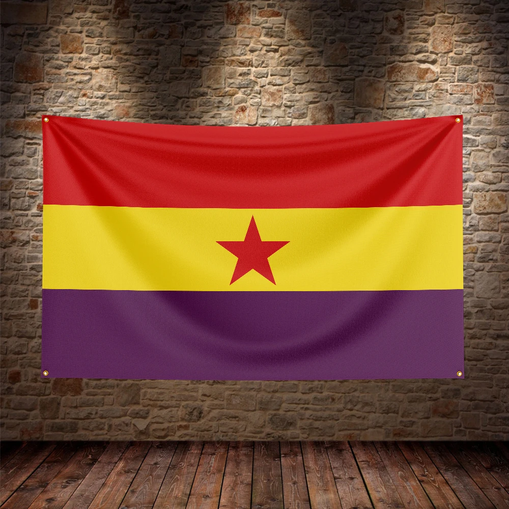 Bandera republicana y comunista española para decoración - imagen 5