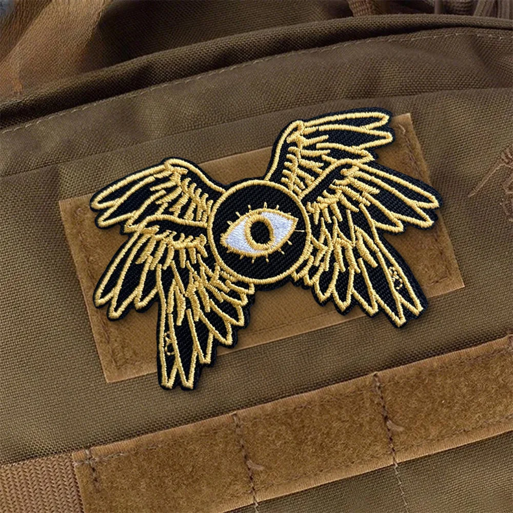 Parche táctico bordado Ángel cristiano Seraph con velcro MOLLE - imagen 4