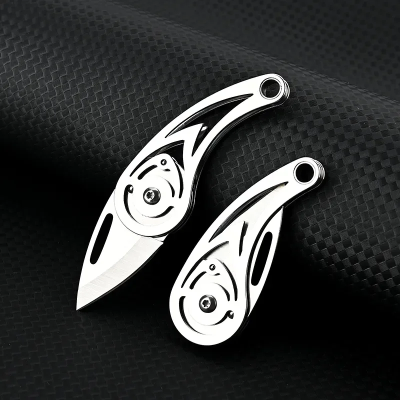 Mini cuchillo plegable JIANLAI con acabado y llavero