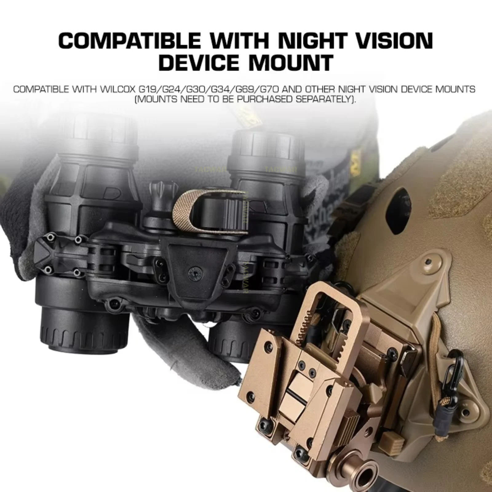 Gafas visión nocturna DTNVS dobles tubos binoculares plegables - imagen 5