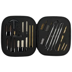 MIDUG Kit limpieza pistola multicalibre - Cepillos latón y acero