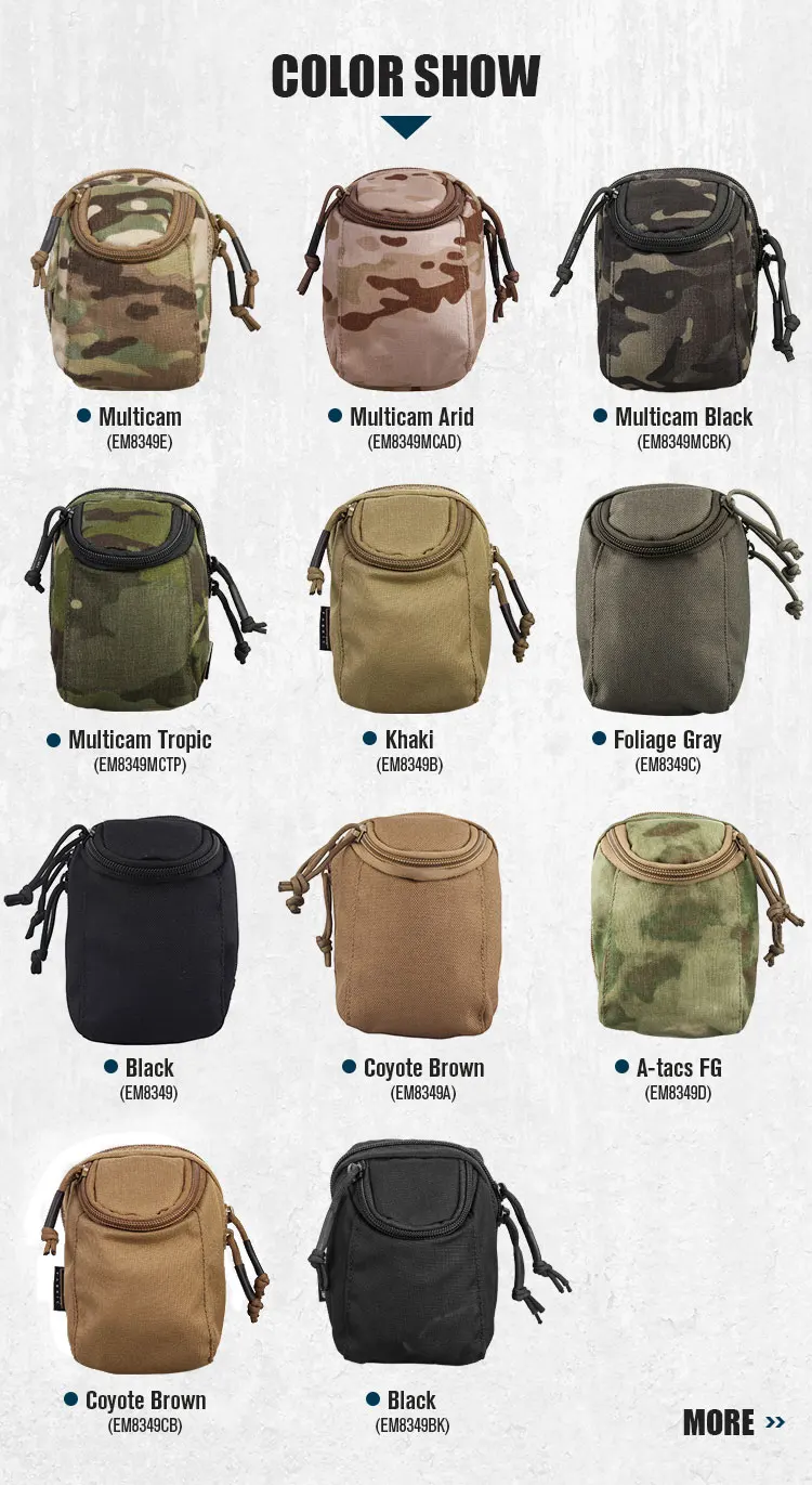 Tejido Cordura 500D y acabado táctico