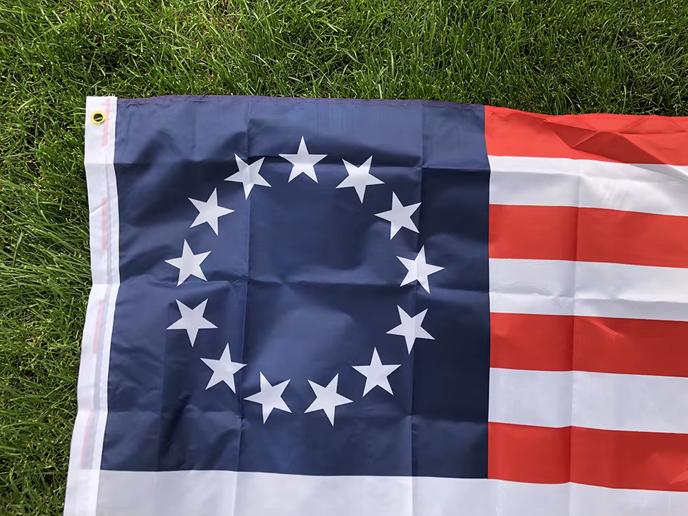 Bandera Betsy Ross 13 estrellas poliéster – Doble cara 90x150 cm - imagen 2