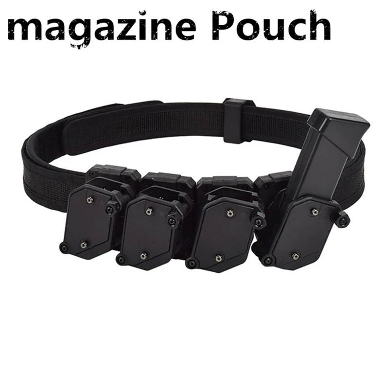 Cinturón táctico IPSC con funda de velocidad CR y bolsa multiángulo - imagen 2