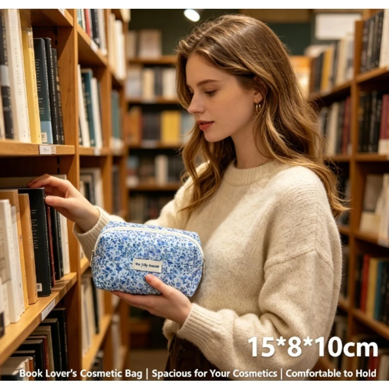Mini bolso cosmético exterior floral clásico multicolor de mano - imagen 4