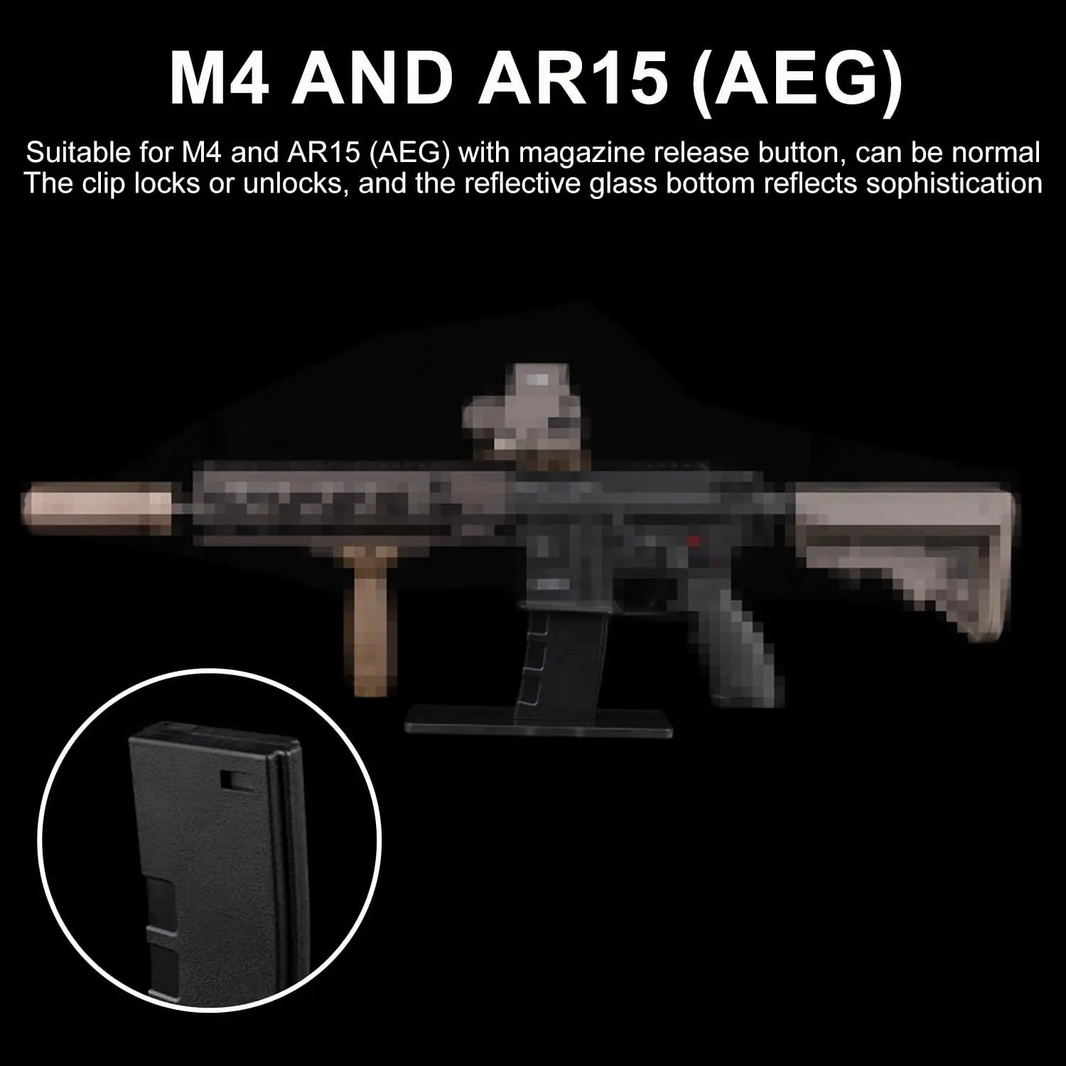 AEG Soporte táctico para rifle AR15 con base de vidrio antideslizante - imagen 5