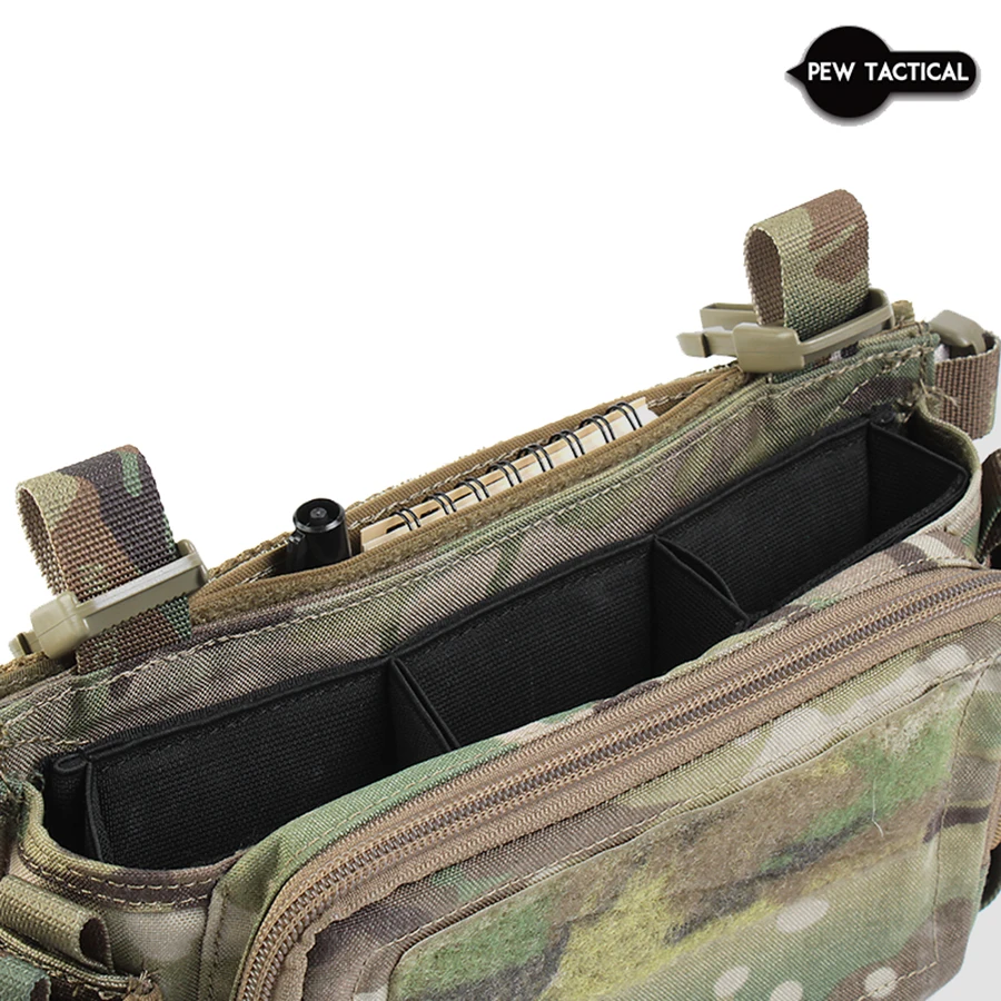 PEW TACTICAL Funda Admin Rig Pecho Táctico Negro para documentos - imagen 5