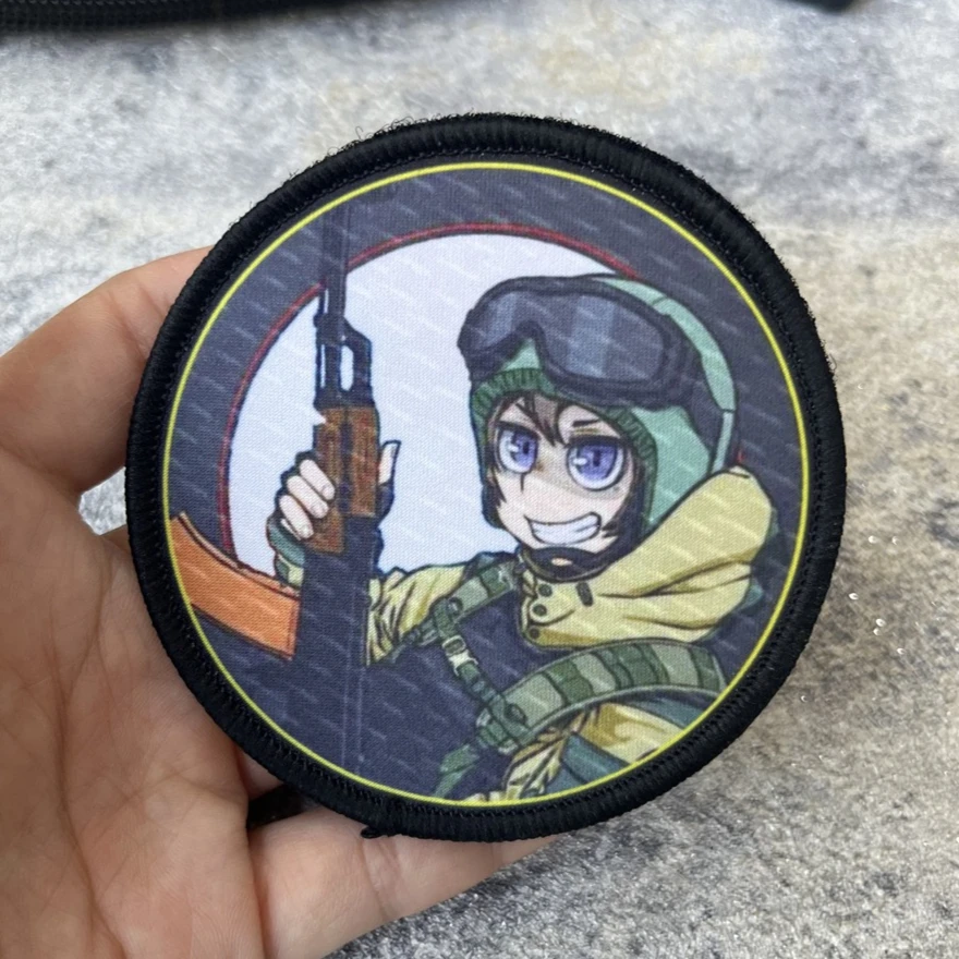 Detalle del diseño impreso del parche