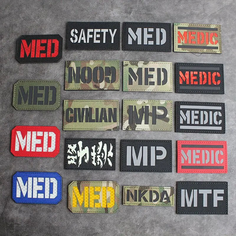 NKDA Parche táctico reflectante camuflaje cortado láser con velcro - imagen 5