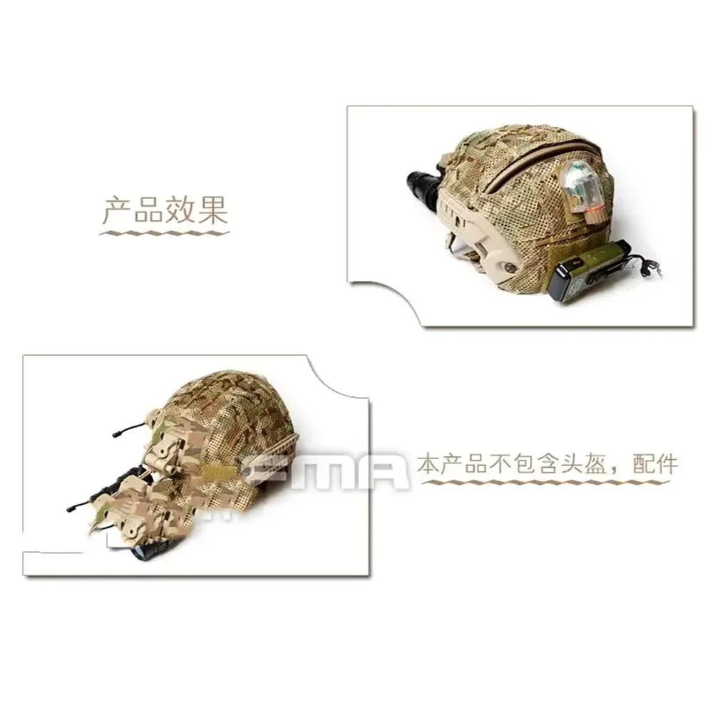 Aspecto de la funda sobre el casco