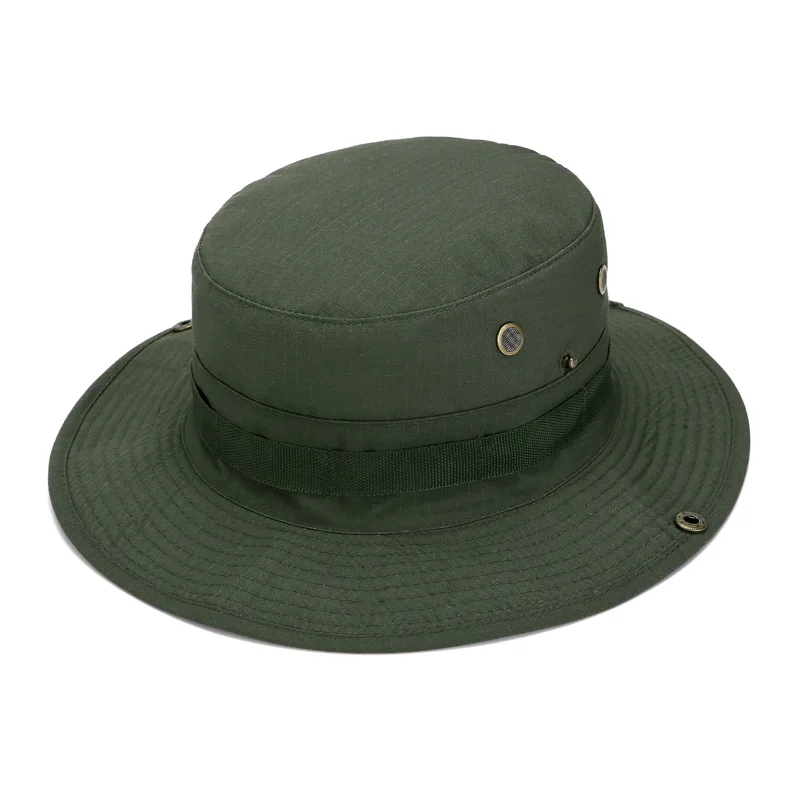 Gorra táctica de camuflaje tipo cubo ajustable para caza y pesca - imagen 2