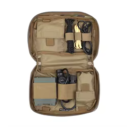 Bolsa MOLLE EDC camuflaje para airsoft y almacenamiento de cables