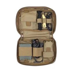 Bolsa MOLLE EDC camuflaje para airsoft y almacenamiento de cables