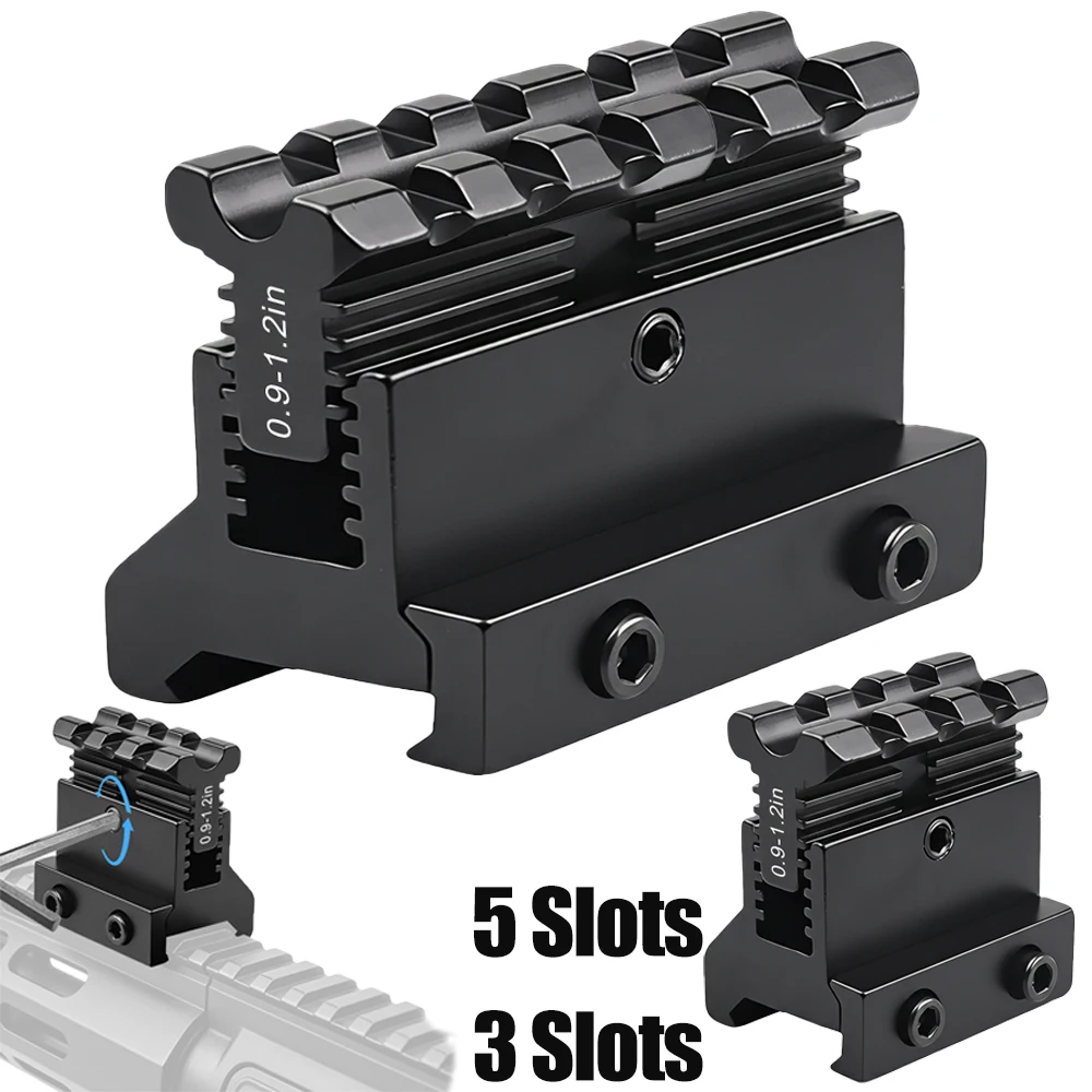 Soporte Picatinny táctico ajustable para óptica, linterna y láser - imagen 5