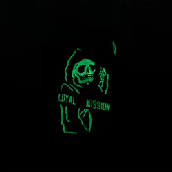 Parche táctico PVC bordado calavera faraónica luminosa para ropa DIY