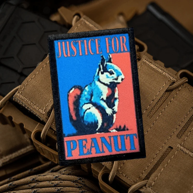 Parche bordado táctico Morale Peanut – Ardilla táctica