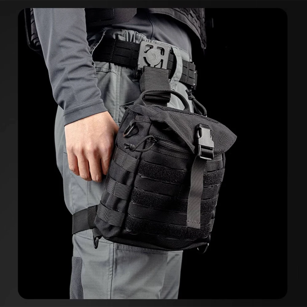 Bolsa táctica para máscara antigás en pierna con liberación rápida - imagen 5
