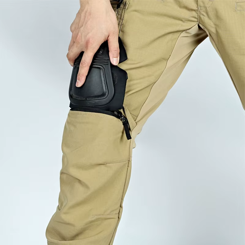Pantalones Cargo Tácticos Impermeables – Multi Bolsillo Hombre Caqui - imagen 4