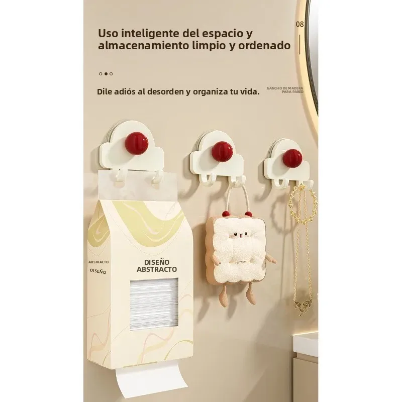 Gancho ventosa baño diseño dopamina sin perforaciones para llaves - imagen 2