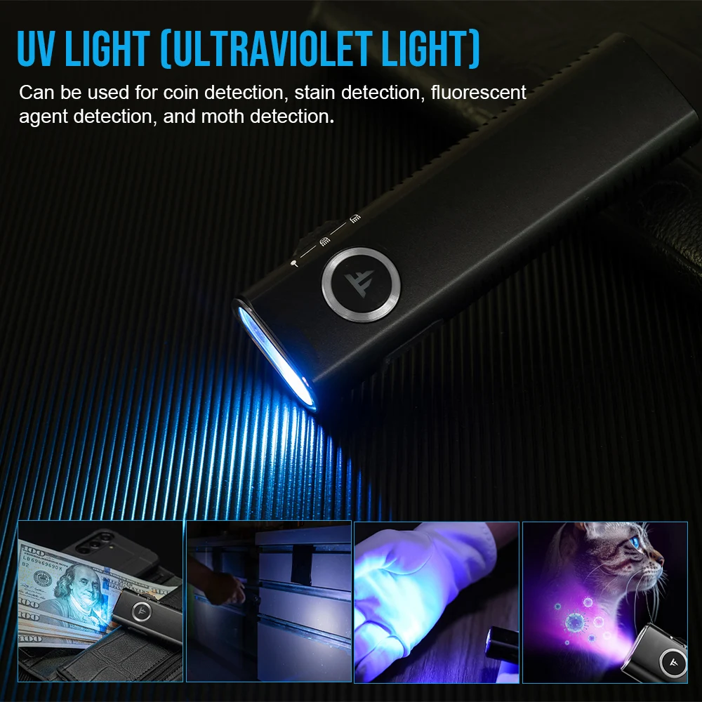 Trustfire MINIX3-SE linterna táctica recargable blanca UV magnética - imagen 2