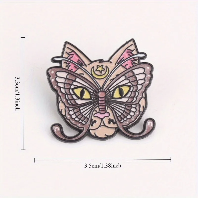 Pin Luna Mewtamorphosis gato celestial alas mariposa y estrellas - imagen 4