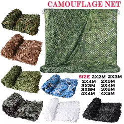 Red de camuflaje táctica para exterior, caza y sombra en jardín