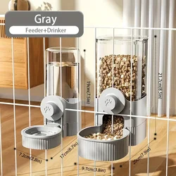 Alimentador automático para gatos colgante de gravedad con bebedero