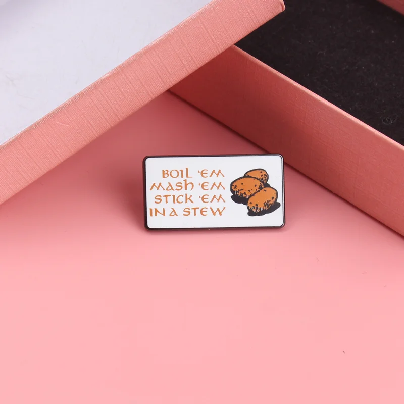 Broche del Señor de los Anillos: puré patatas y guisado