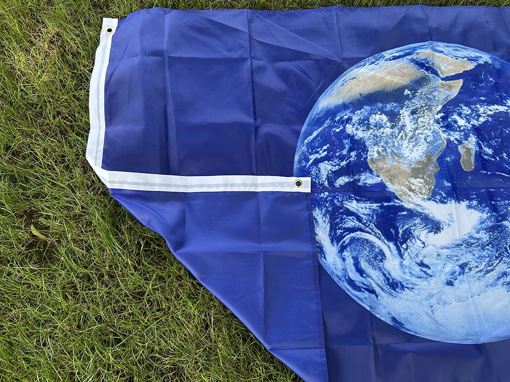 Bandera Día de la Tierra en poliéster para interior y exterior - imagen 4