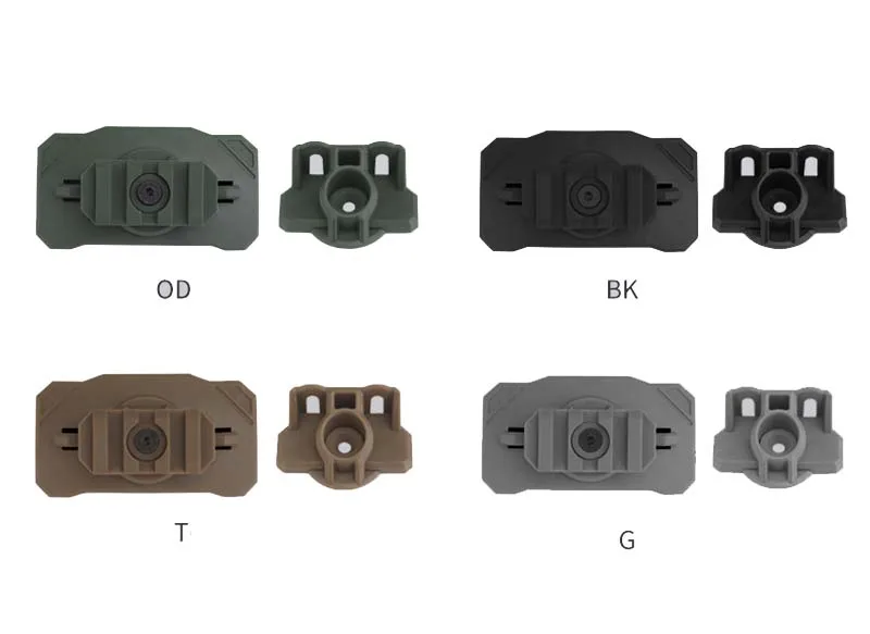Adaptador de luz táctica para casco