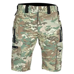 Pantalones cortos tácticos cargo camuflaje multibolsillos para combate