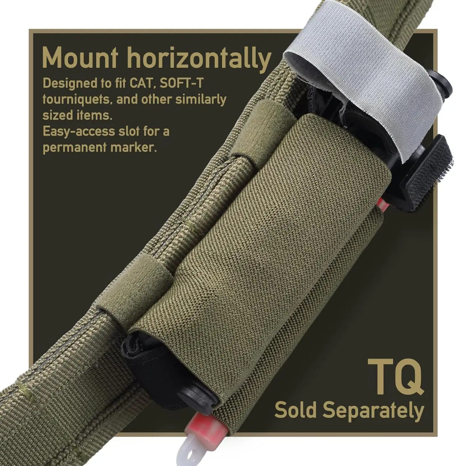 Soporte elástico Funda TQ para torniquete de cinturón táctico