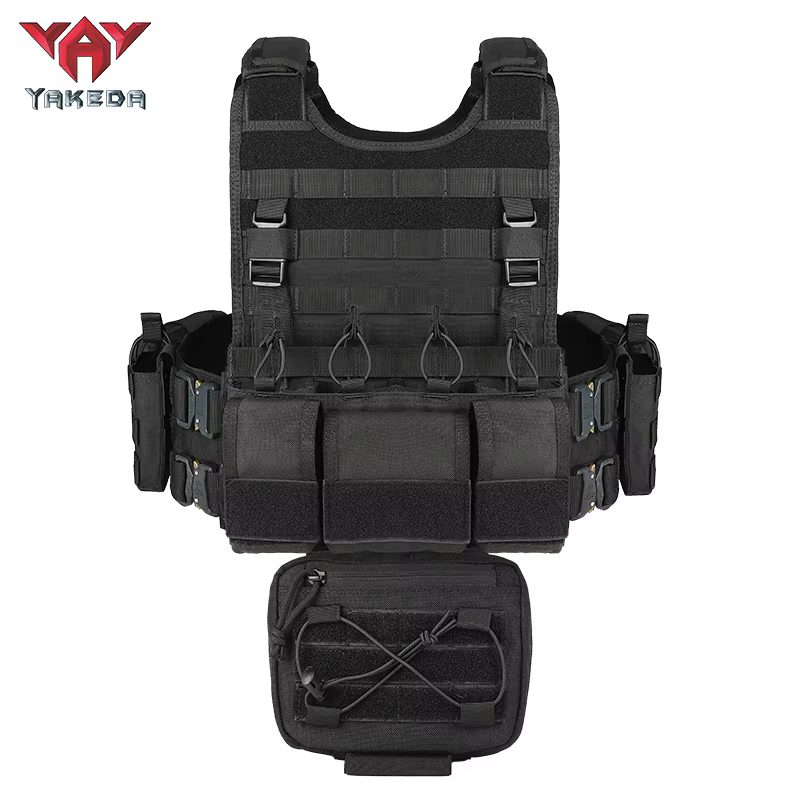 Chaleco táctico YAKEDA portaplacas camuflaje MOLLE para cargadores