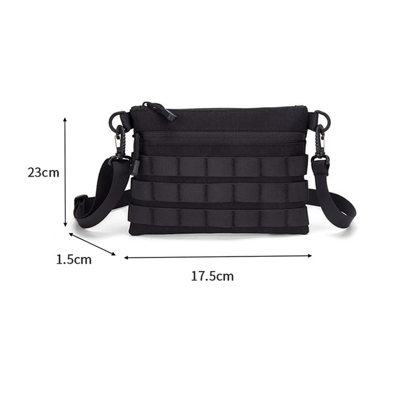 Bolso táctico EDC ultrafino antirobo con MOLLE y correa - imagen 2