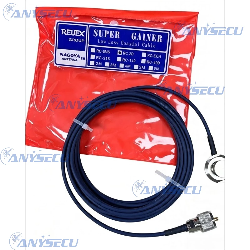 Nagoya RC-2D cable coaxial 50 ohm plata cobre puro flexible antena - imagen 5
