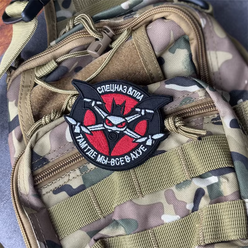 Parche táctico bordado morale Bat Drone con velcro para mochila - imagen 2