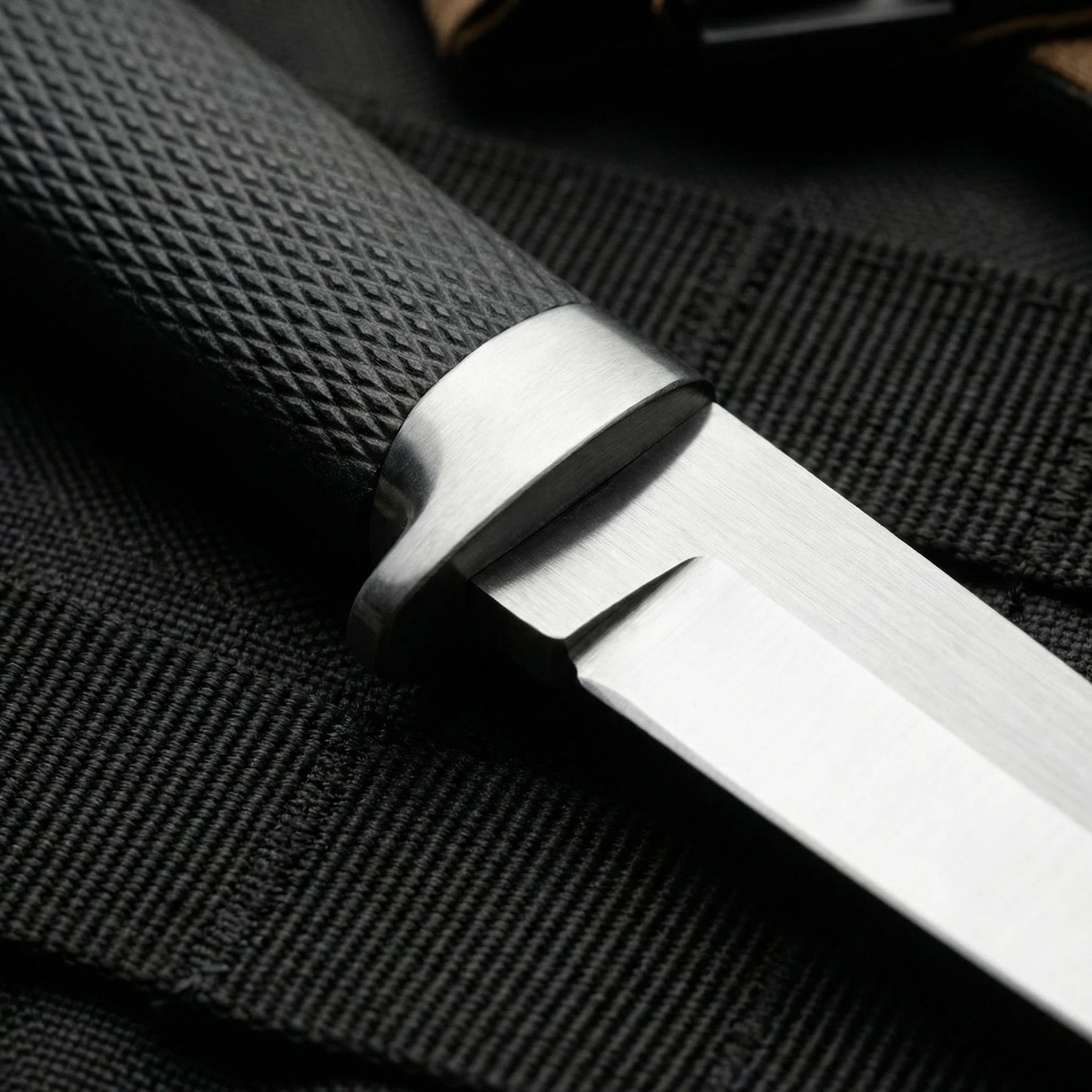 Cuchillo táctico fijo para exteriores con funda ripstop camping - imagen 4