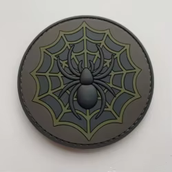 Insignia táctica 3D de silicona impermeable desmontable con velcro