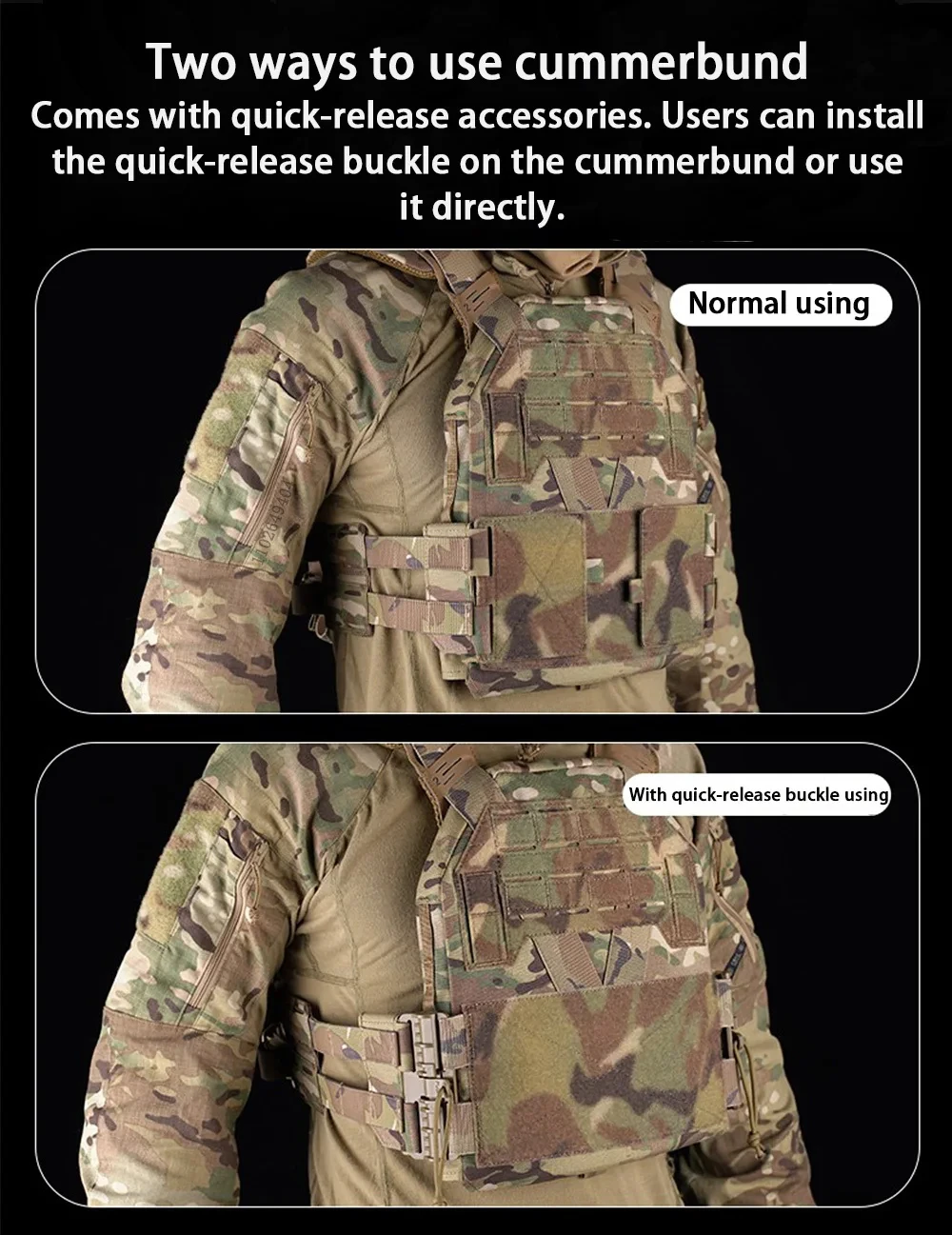Chaleco táctico con sistema de anclaje MOLLE