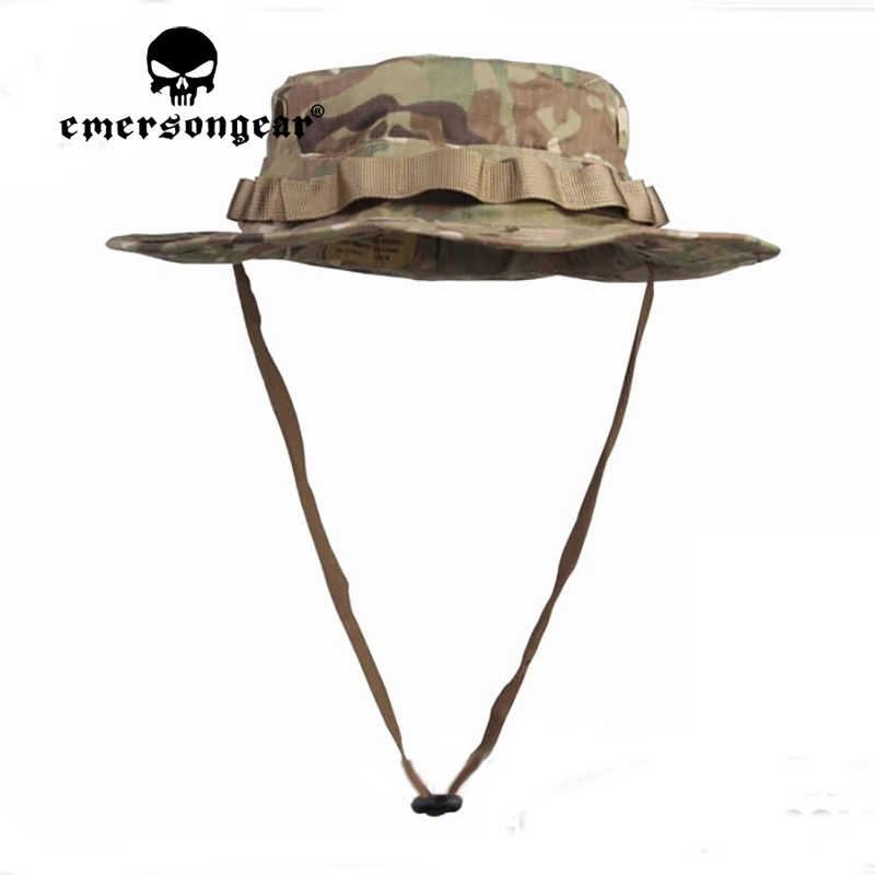 Detalle del sombrero Boonie tactico vista frontal