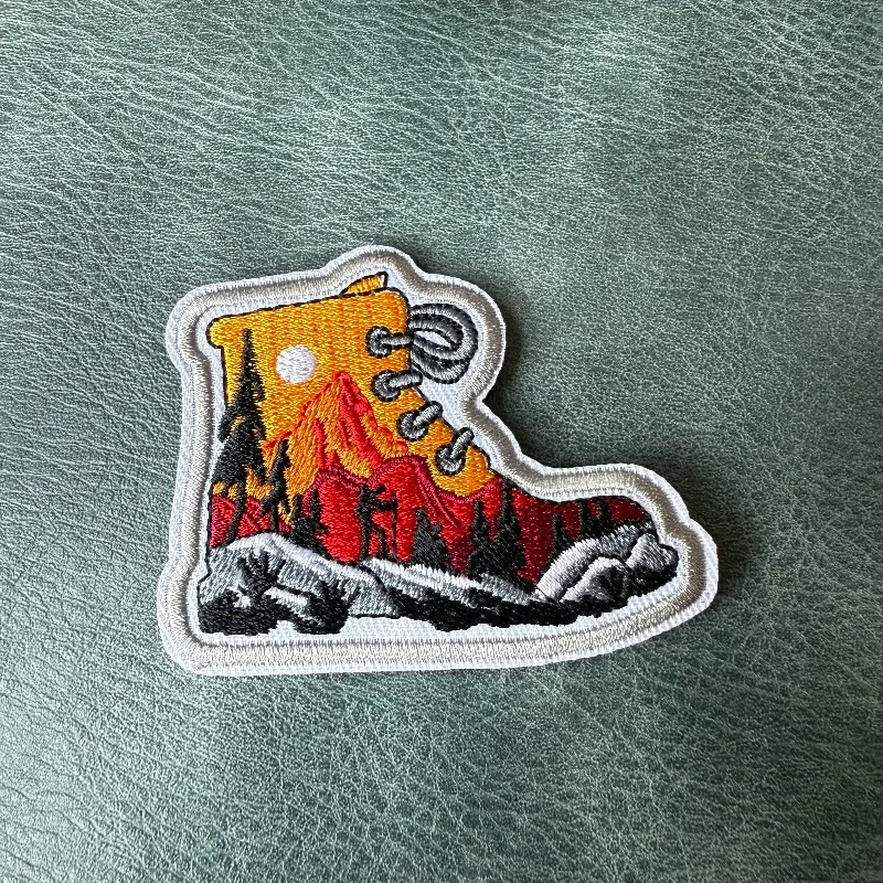 Parche táctico bordado montaña-bosque con Velcro para mochila - imagen 3