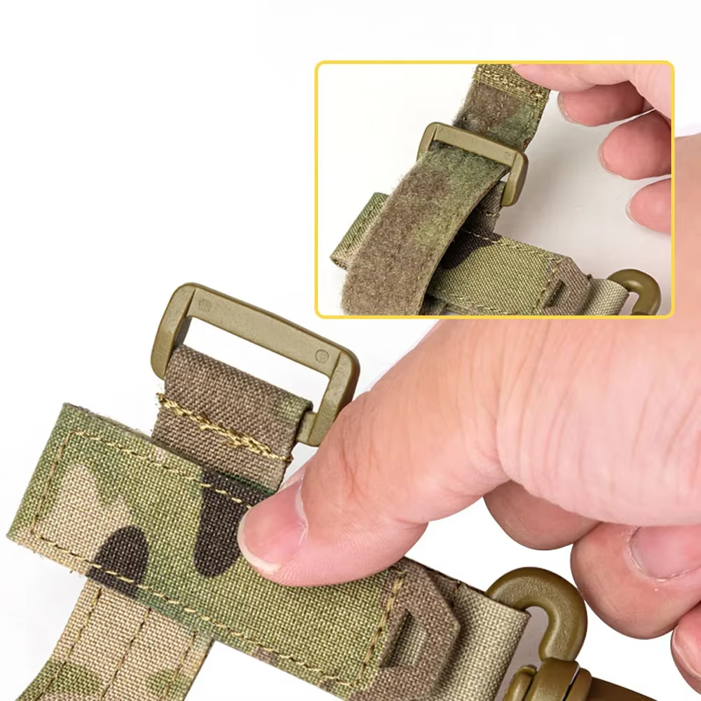 Mosquetón molle con gancho para guantes tácticos, cuerda y llavero - imagen 3