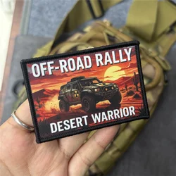 Parche táctico morale con velcro Guerrero del Desierto Todoterreno
