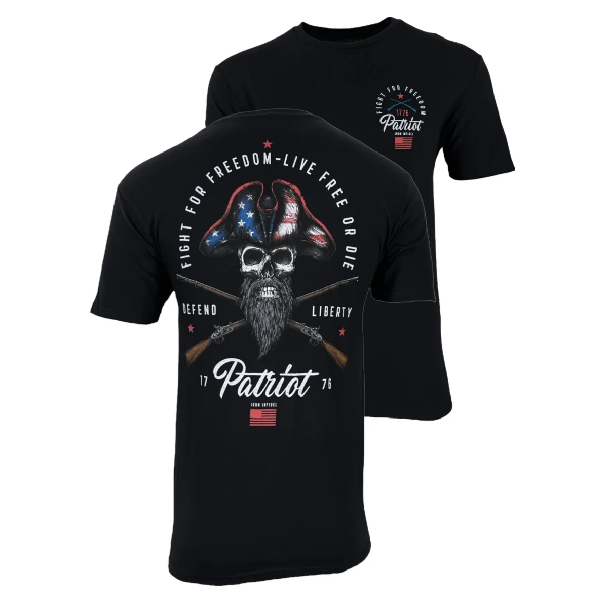 Camiseta táctica Howitzer hombre IRON FREEDOM de algodón