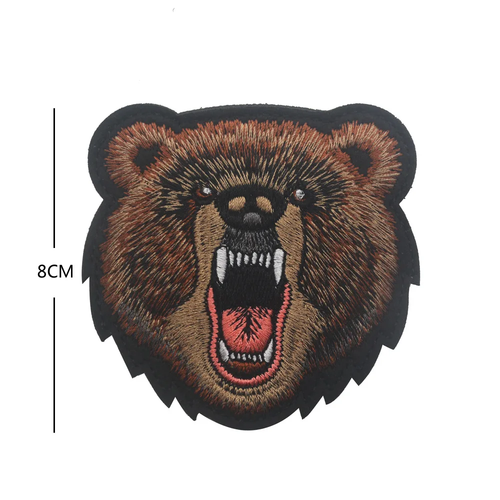 Parche táctico bordado 3D cabeza de tigre para mochila - imagen 3
